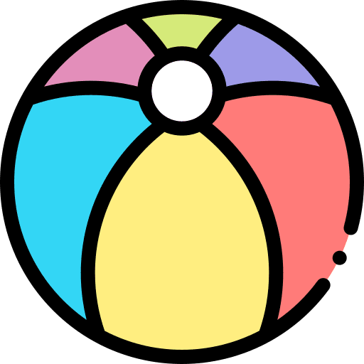 Beach ball holidays fun leisure icon