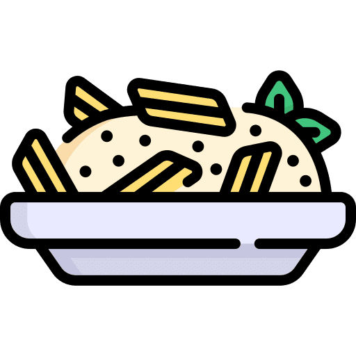 Pasta dish macaroni cuisine icon