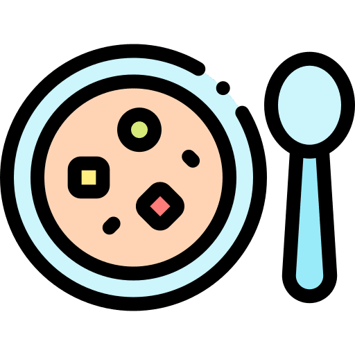 Soup spoon soup bowl icon