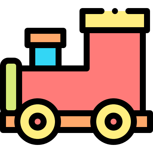 Train toy baby toy kid and baby locomotive icon