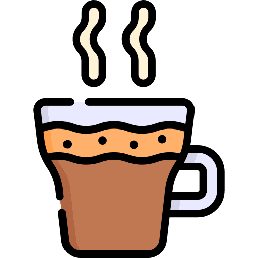 Espresso italian hot drink coffee shop icon