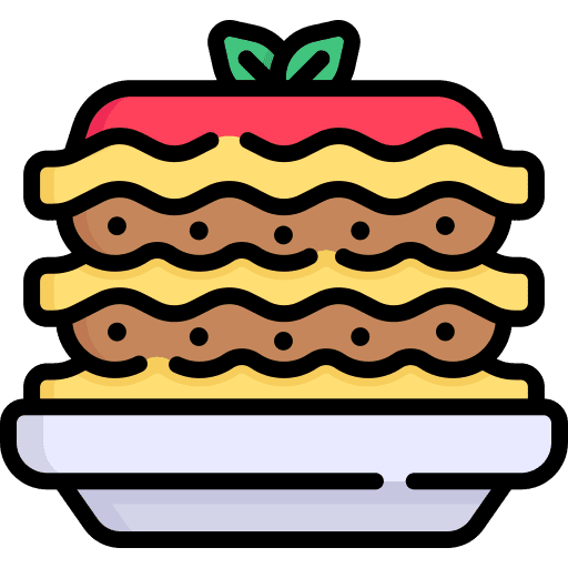 Lasagna pasta meal lasagna icon