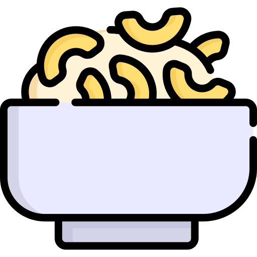Macaroni bowl eating cuisine icon