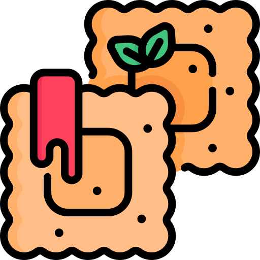 Ravioli eating cuisine gastronomy icon