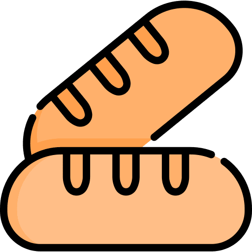 Bread bread bakery baguette icon