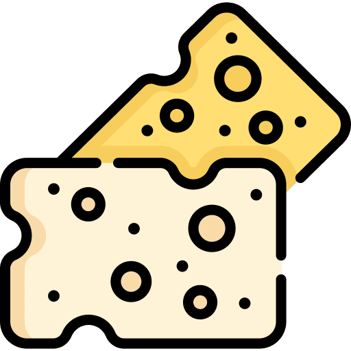Cheese fattening cheese milky icon