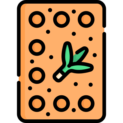 Flat bread food and restaurant meal flat bread icon