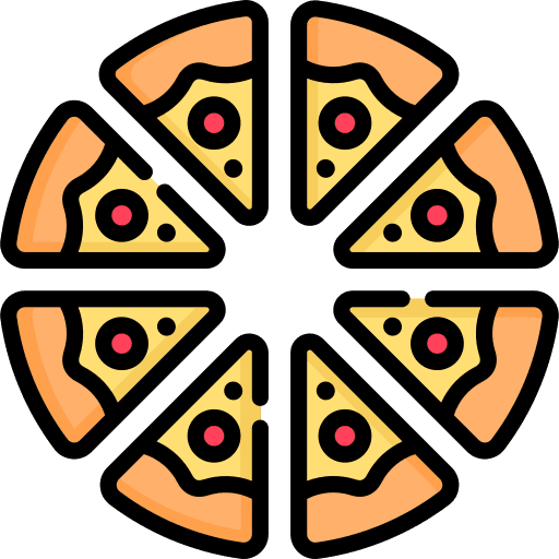 Pizza gastronomy cuisine pizza icon