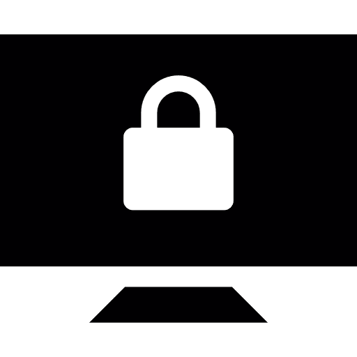 Screen locked television interface icon