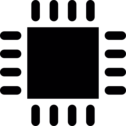 Microchip embedded hardware computing icon