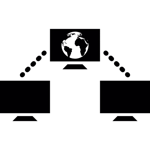 Network administration connection screens networking icon