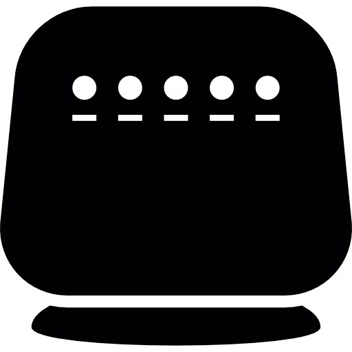 Router device connection technology icon