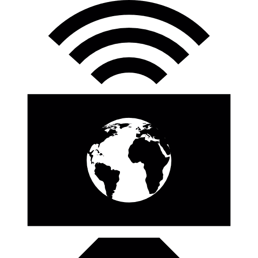 Television technology signal computer icon