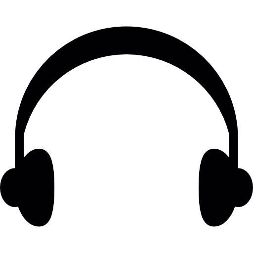 Headphones earphones sound music icon