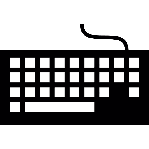 Keyboard wire keys computing icon