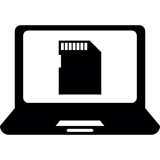 Laptop monitor screen technology icon