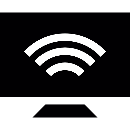 Screen interface television wireless connectivity icon