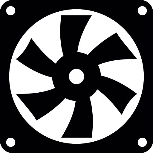 Fan cooler computer technology icon