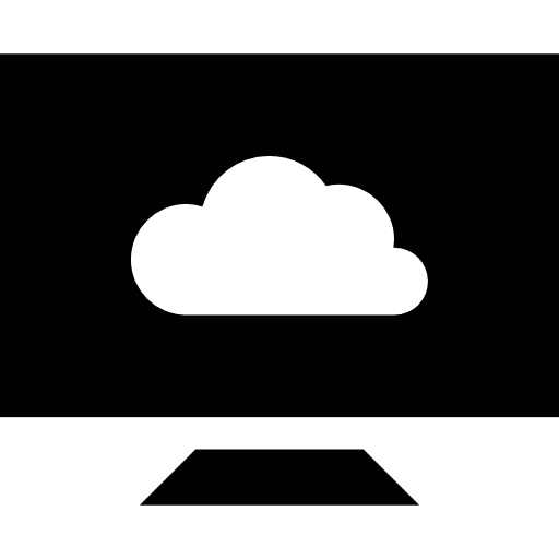 Monitor computer screen tv icon