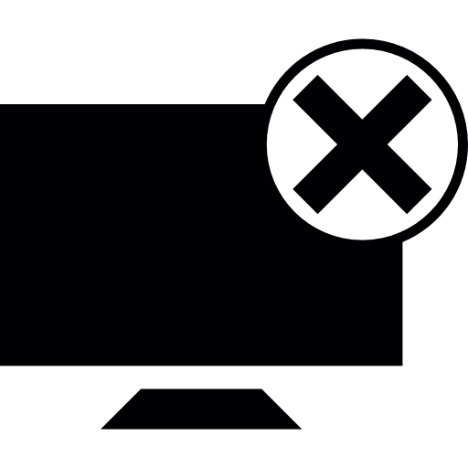 Screen computer monitor television icon