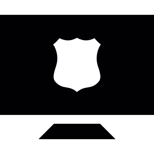 Screen monitor protection interface icon