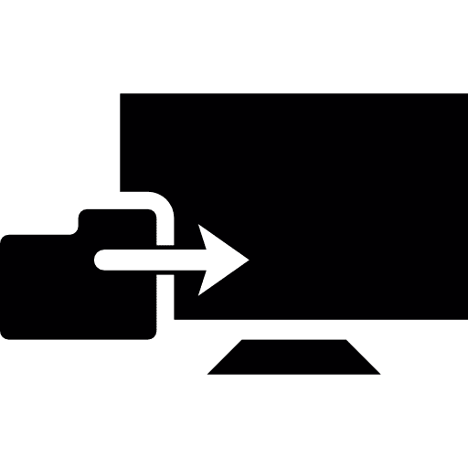 Screen tv monitor computer icon