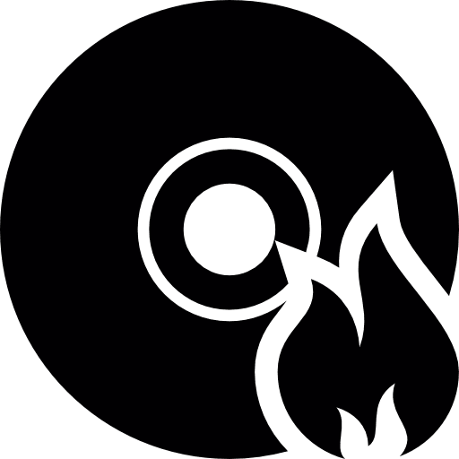 Cd music dvd burning icon