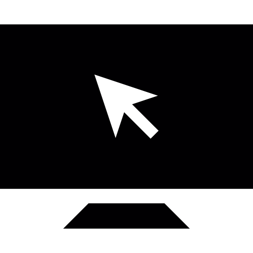 Computer screen monitor cursor icon