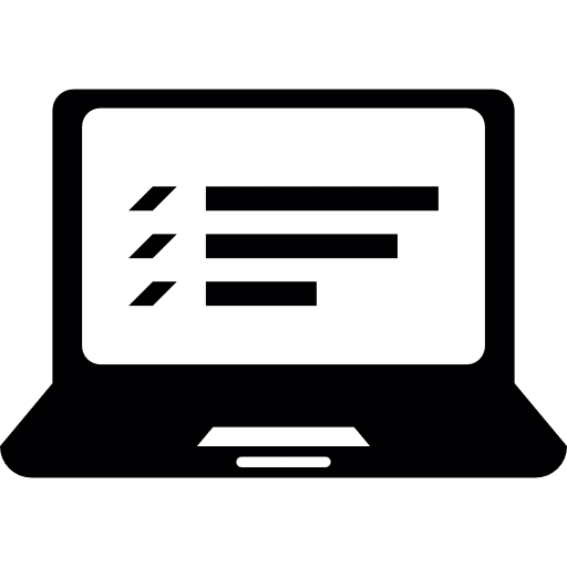 Laptop logistics graphic computing icon