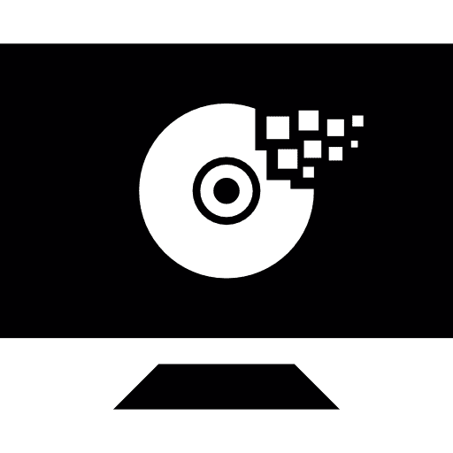 Screen dvd bluray computer icon