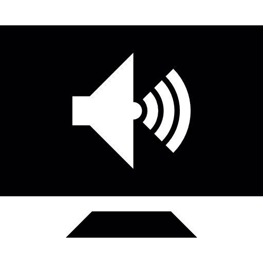 Screen sound volume interface icon