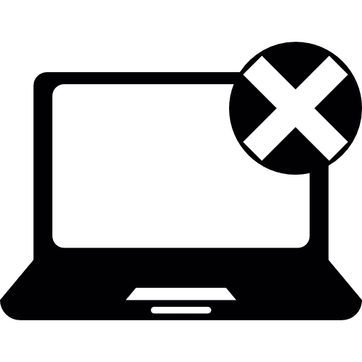 Laptop computer interface monitor icon