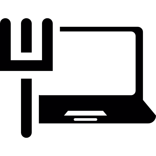 Laptop computing screen technology icon