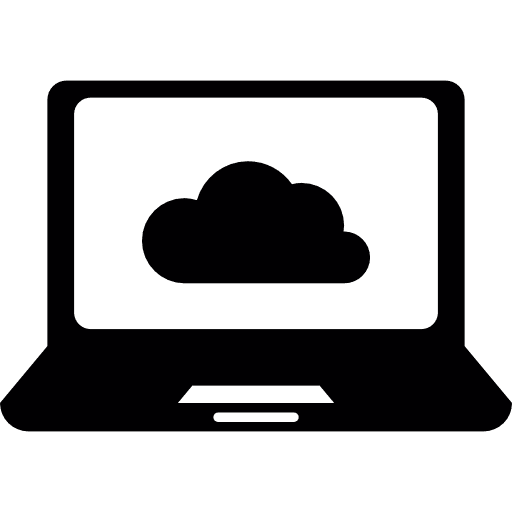 Laptop screen computing monitor icon