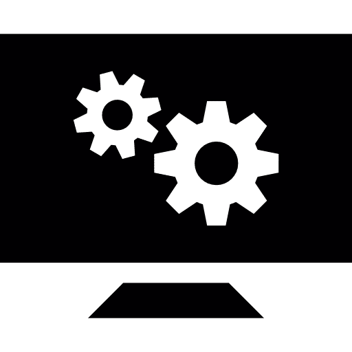 Screen monitor options technology icon