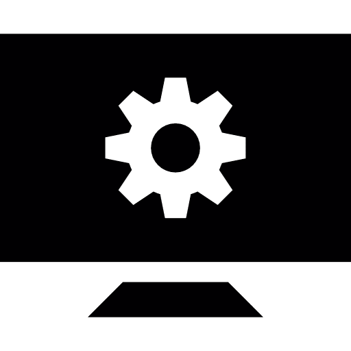 Screen options monitor tv icon