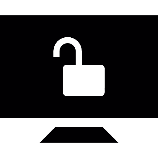 Screen tv television monitor icon