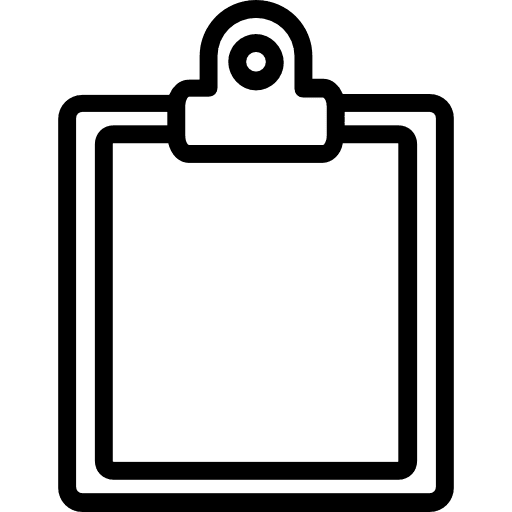 Clipboard notebook office icons business and finance icon