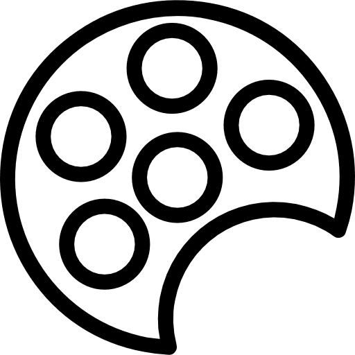 Palette painter business and finance paint palette icon Palette painter business and finance paint palette icon