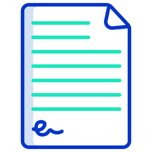 Agreement signature check business icon