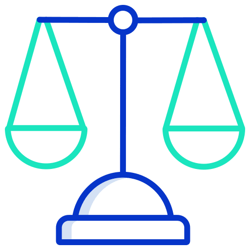 Business business and finance scales equality icon