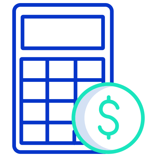 Business business budget calculator icon