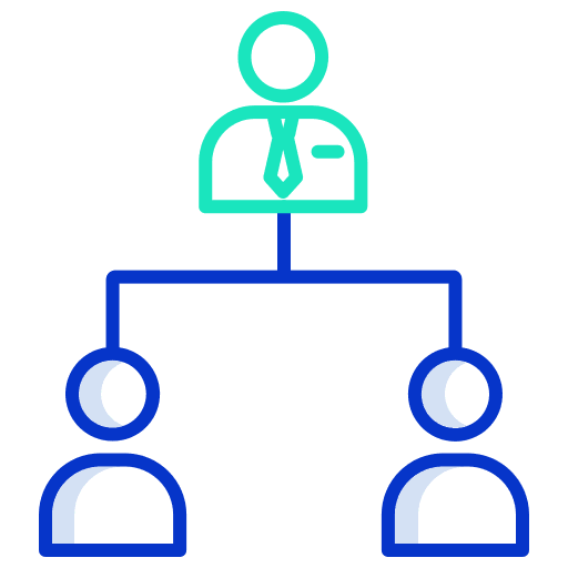 Hr manager options gears work tools icon