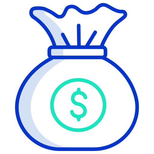 Money bag business and finance business money bag icon