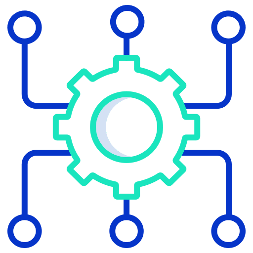 Project plan microservices connection project plan icon