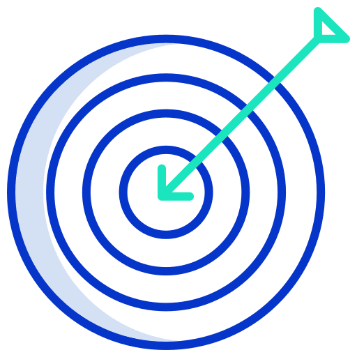 Target targeting business and finance weapons icon