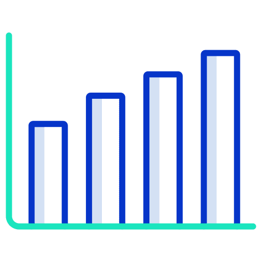Bar chart bar chart bar graph statistics icon