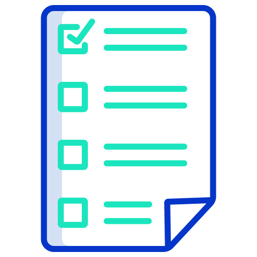 Checklist list criteria transportation icon