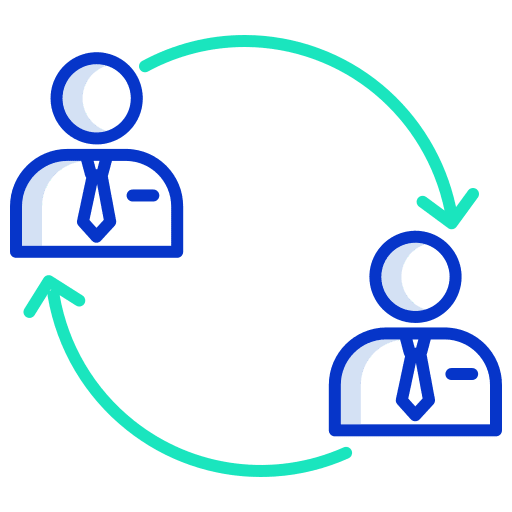 Collaboration collaboration working business and finance icon