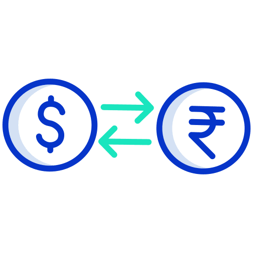 Currency business and finance exchange rupee icon